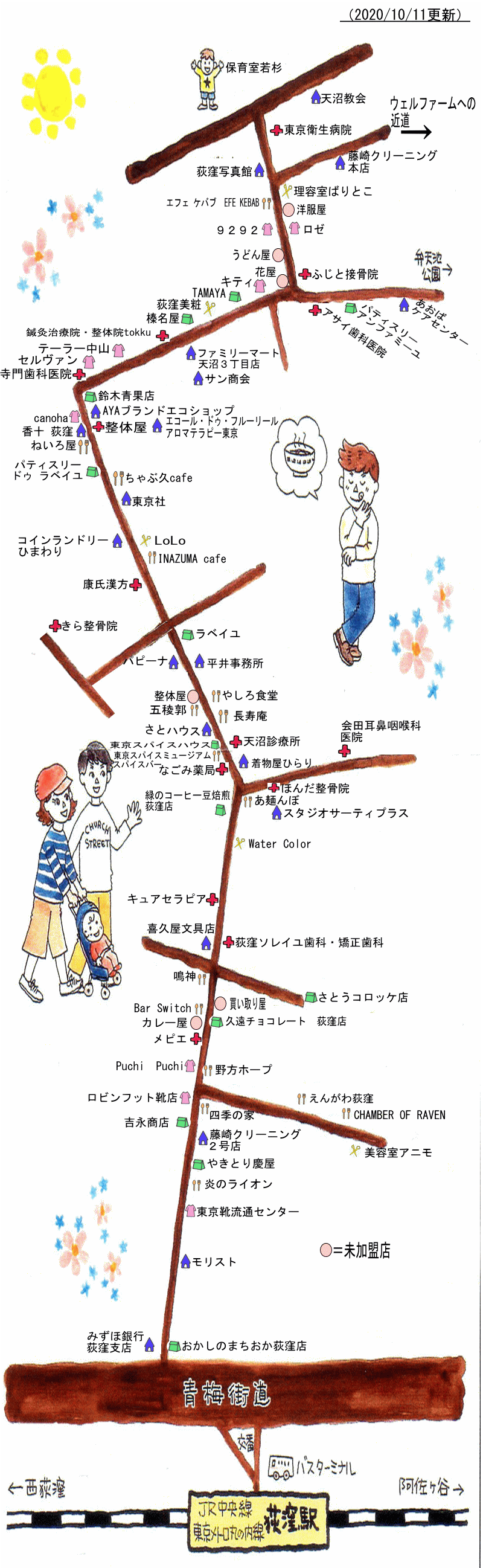 地図から探す 荻窪教会通り商店街