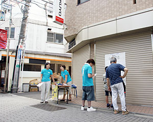 教会通り宝くじ抽選