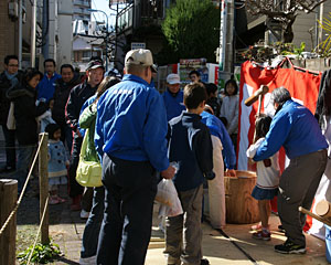 もちつき大会会場