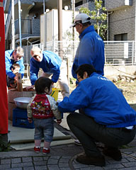 もちつき大会会場